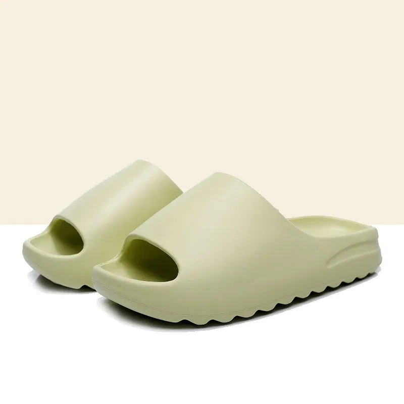 Color: Blue, Shoe Size: 36-37, Ships From: CHINA - Pallene 2025 New Men's Slippers Thick-sole Comfortable Men Sandals Non-slip Soft Sole Bathroom Slides Concise Light Men Slides