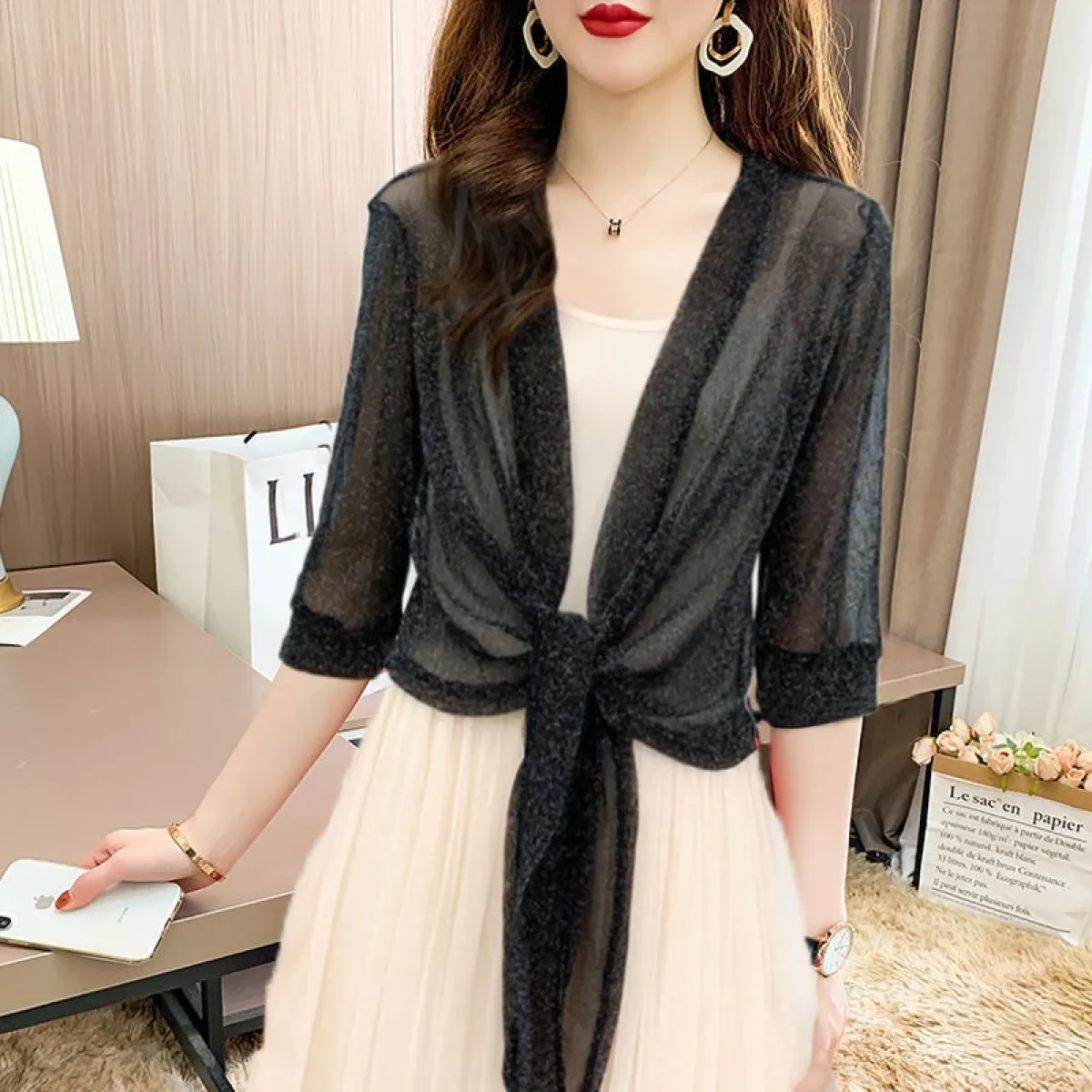 Lace Allure Women’s Cover-Up Top