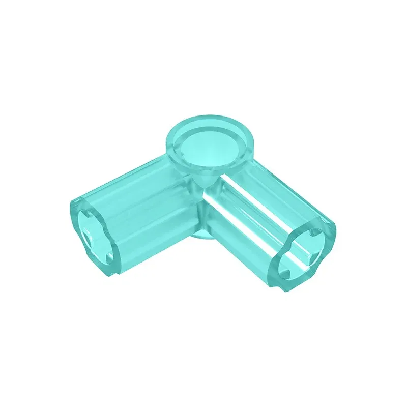 Color: Light  Blue - Gobricks GDS-921 Technical, Axle and Pin Connector Angled #6 - 90 degrees compatible with lego 32014 pieces of children's DIY