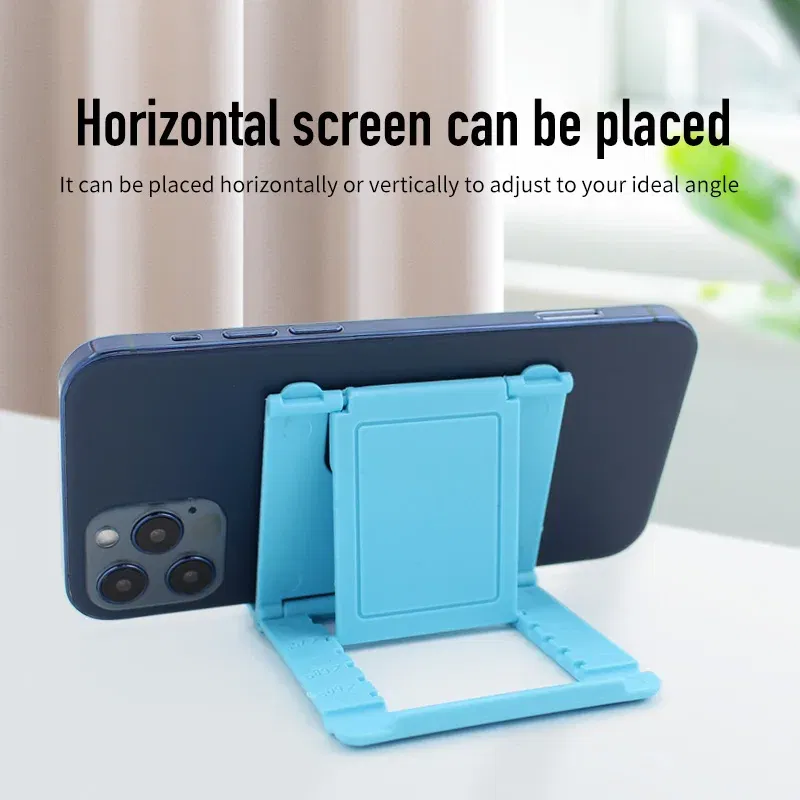 Color: Sky Blue - Universal Table Cell Phone Support Holder for Phone Desktop Stand for Ipad Samsung IPhone X XS Max Mobile Phone Holder Mount