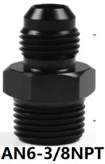 Color: Red - Oil Hose Straight Fitting Hose Adapter Oil Cooler Fitting An6 to An6 An8 An10 1/2 1/8 3/8 1/4 NPT 5/16,AN10 AN8 to 9MM M18 M12