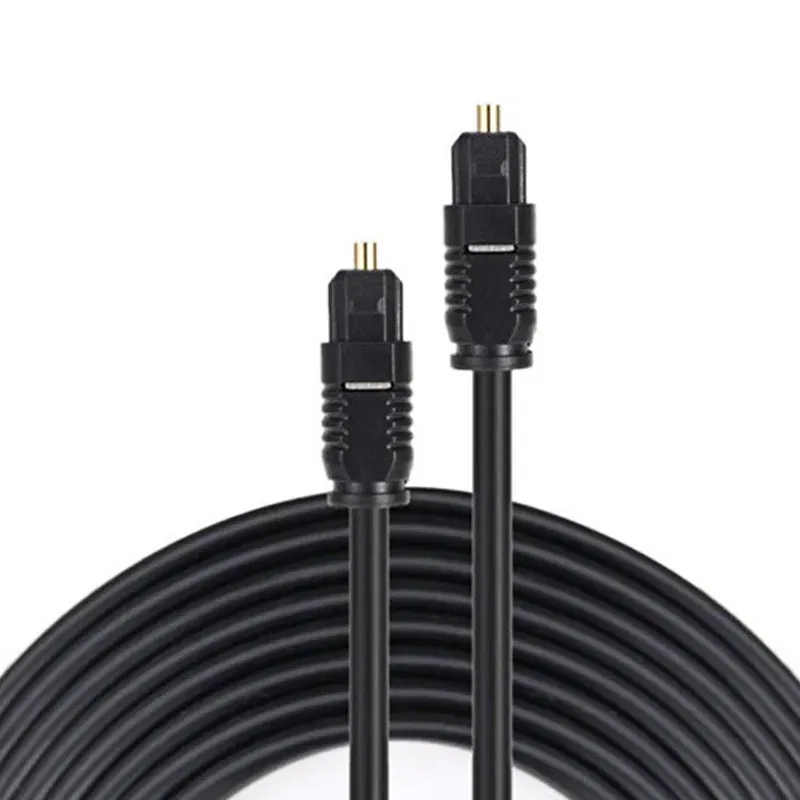 Length: 10m - Digital Fiber Optical Optic Audio Cable SPDIF MD DVD TosLink Gold Plated Lead Cord Connect to DVD CD 1/2/3/5/8/10/15/20/30m