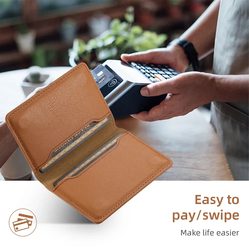 Color: black - Wallet Case for Magsafe Leather Magnetic Bag Card Holder for iPhone Samsung Pixel 15 14 13 Pro Max S24 S23 S22 Ultra 9 8 7 Stand