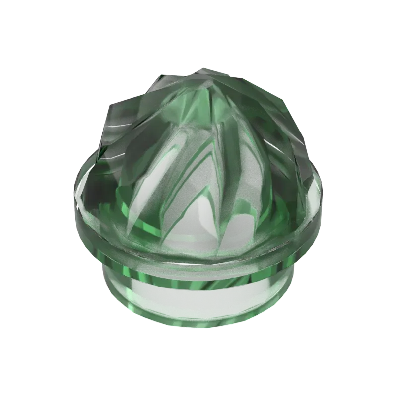 Color: Yellow - 10pcs MOC Brick Parts 15470 Plate Round 1 x 1 Swirled Top Compatible Building Block Particle DIY Kids Brain Toy Birthday Gift