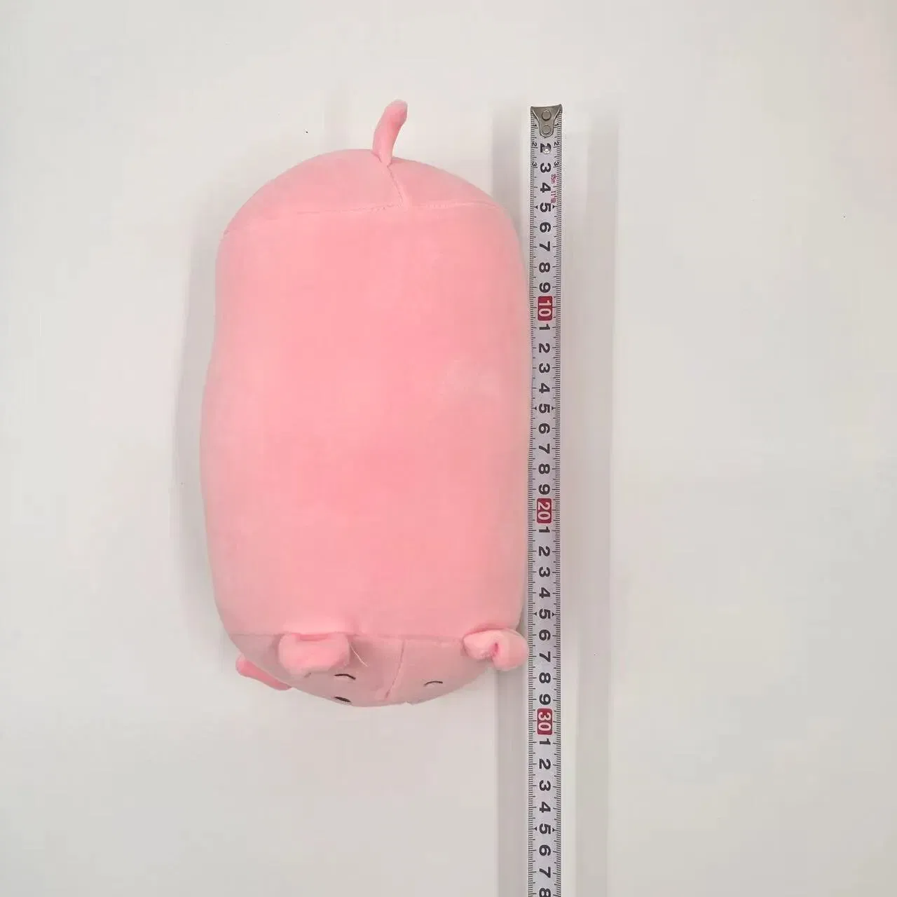 Height: 0-10cm, Color: Red - Hot Sale Soft Animal Pillow 28/60cm Cute Cat Pig Dog Frog Plush Toy Stuffed Lovely Kids Birthyday Gift