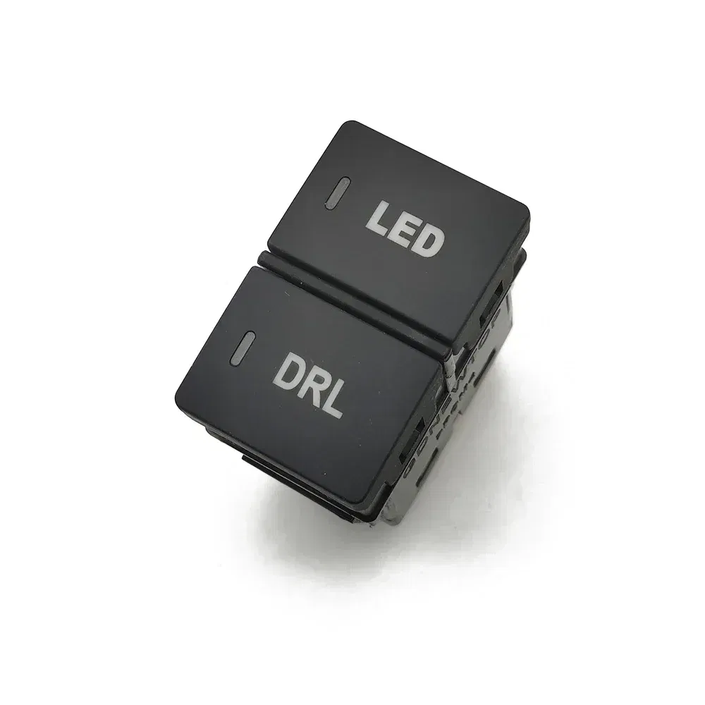 Color: WHITE - LED Light Car Dual Switch Front Fog Light Steering Wheel Heating Button With Wire For Honda CRV URV AVANCIER CITY Accessories