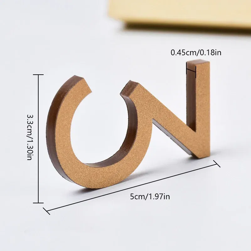 Color: Clear, Size: 40x30cm - Self Adhesive Address Plaque Mailbox Sign House Address Acrylic Door 3d Number Sticker Plate Number