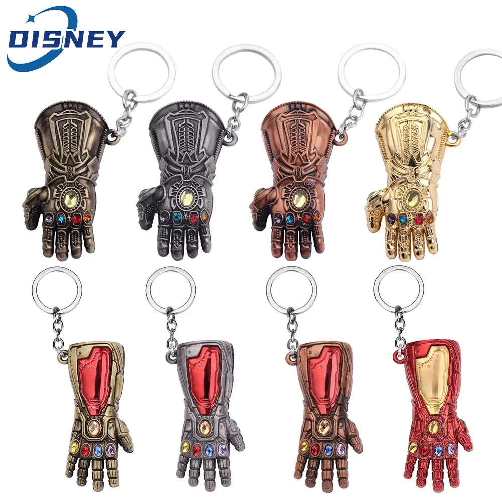 Color: PURPLE, Ships From: CHINA - Avengers Thanos Infinity Gauntlet Keychain Disney Superhero Iron Man Infinity Gloves Keyrings Car Pendant Key Holder Accessories