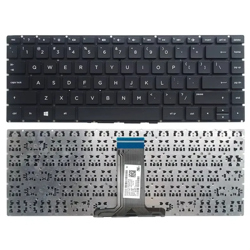 Color: WHITE - US/RU/SP Laptop Keyboard For HP 14-BA 14-BD 14-BF 14-BS 14-BP 14-BK 14-BW 14-CB 14-CF 14-DK 14-DP 14S-CR 14S-CF 14S-DP 14M-BA