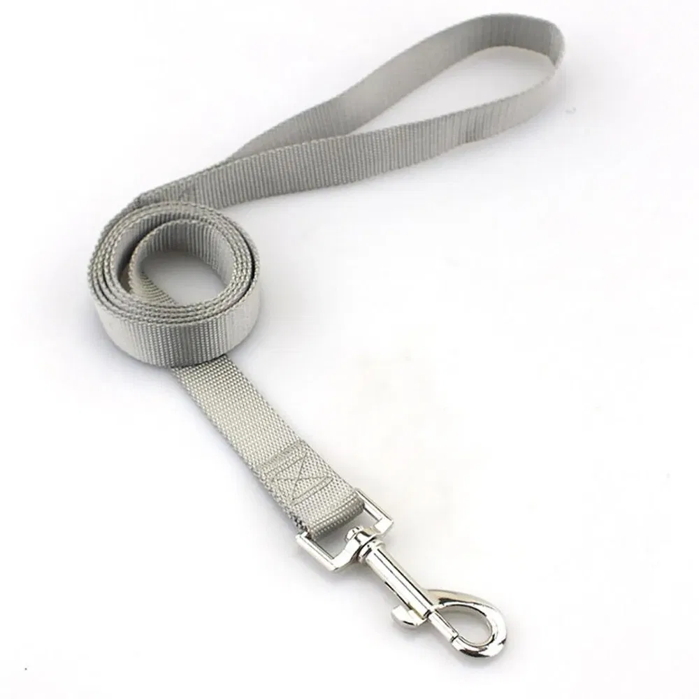 Color: Light Grey, Size: M - Strong Durable Dog Training Leash Lightweight Soft Convertible Pet Traction