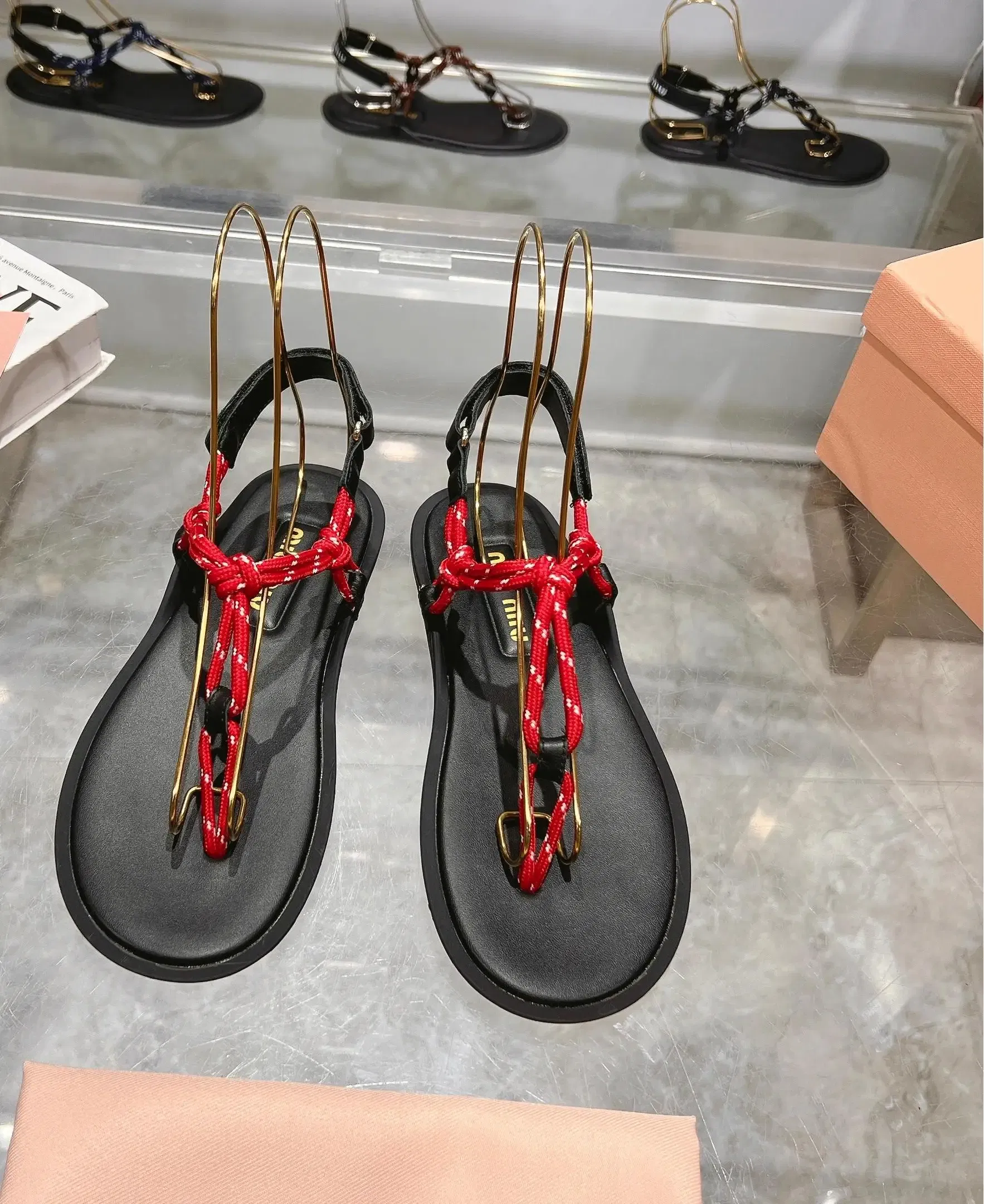 Color: Orange, Shoe Size: 39 - 25 New Summer Products, Super Cost-effective, Summer Sandals and Flip-flops Are Versatile and Trendy, MIU Series Flip-flops
