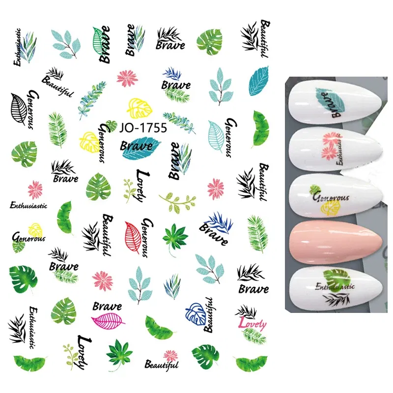 Color: VIOLET - 3D Blue Butterfly Adhesive Stickers Nail Art Decoration Laser Flowers Leaves Nail Sticker Nail Art Supplies Nail Parts