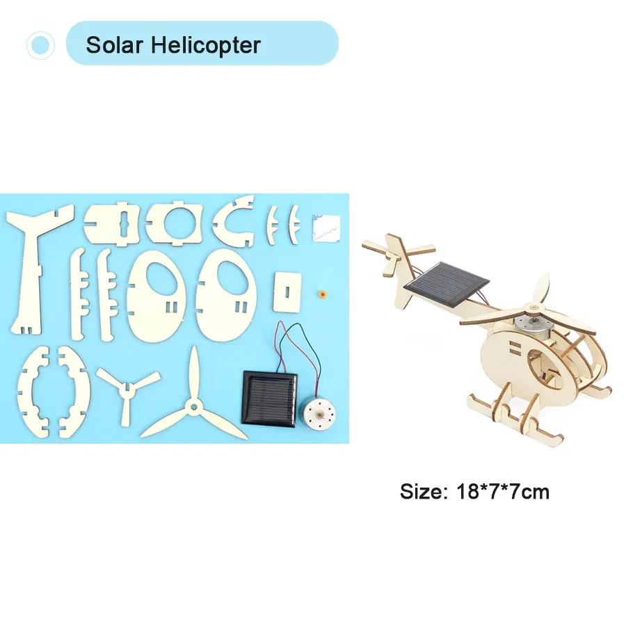 Color: Yellow - DIY Physical Model Science Experiment Educational Toy Handmade Small Production Assembly Craft Technology Project for School Kid