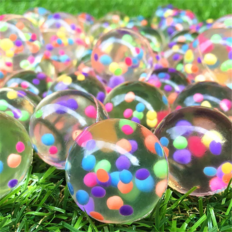 Color: WHITE - 20Pcs/lot Rubber 19mm Cloud Bouncy Balls Funny Toy Jumping Balls Mini Neon Swirl Bouncing Balls Kids Sports Toy Balls Cat Toy