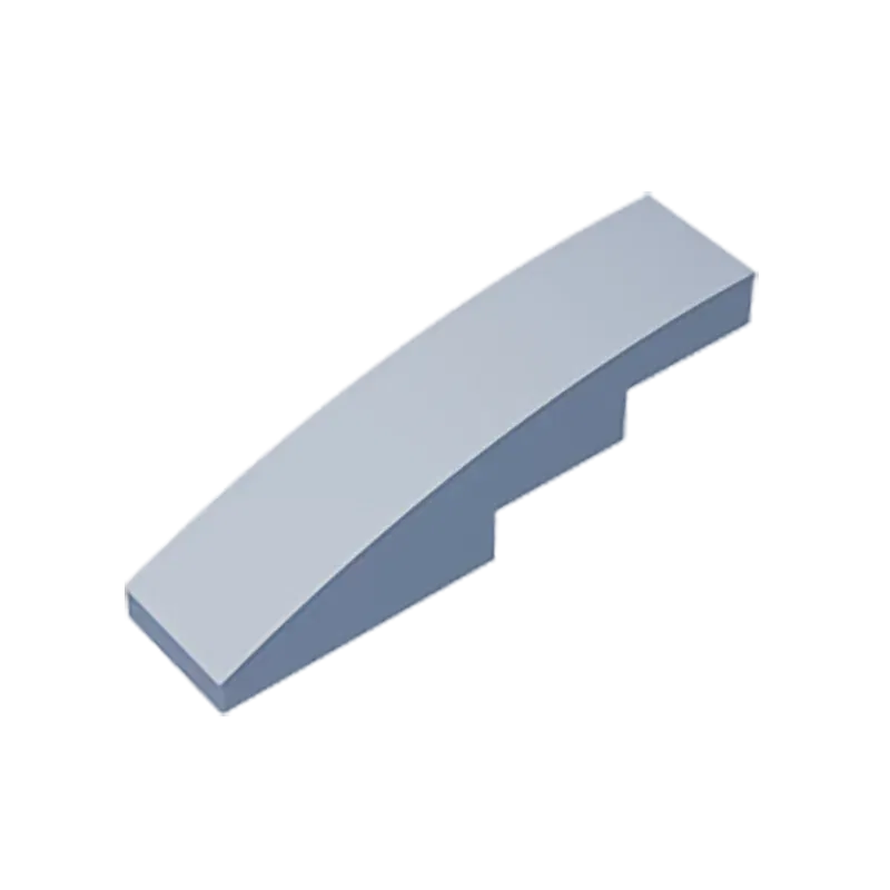 Color: tan - Gobricks GDS-658  Slope, Curved 4 x 1 compatible with lego 11153 61678 pieces of children's DIY Educational Building Blocks