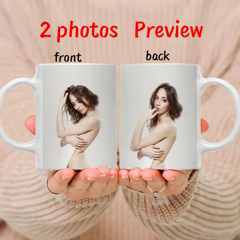 Color: Red, Capacity: 301-400ml - Personalised Your Photo Mug, Custom NAME IMAGE TEXT Cup,Customize Coffee Mugs, Tea Cups, Mothers day, Wedding Gift 9 COLOURS