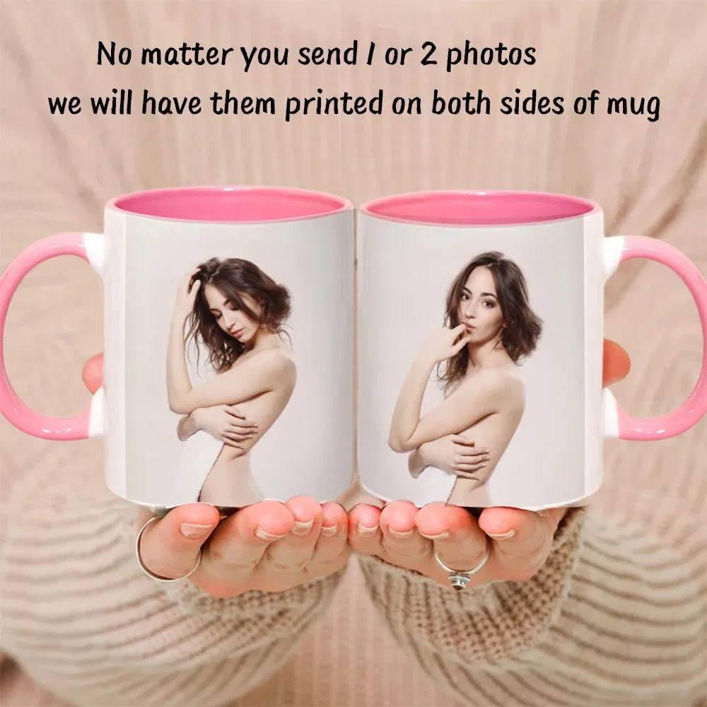 Color: Red, Capacity: 301-400ml - Personalised Your Photo Mug, Custom NAME IMAGE TEXT Cup,Customize Coffee Mugs, Tea Cups, Mothers day, Wedding Gift 9 COLOURS
