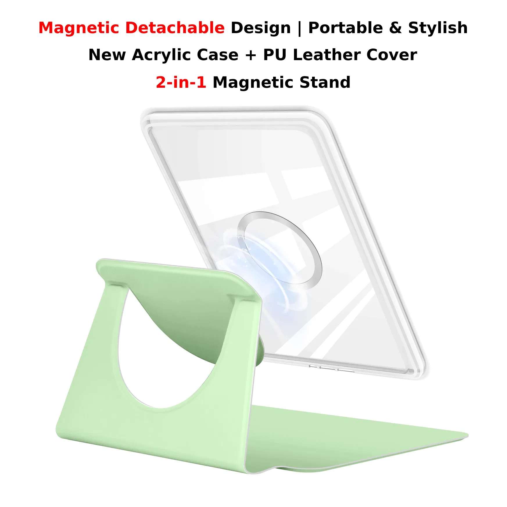 For Kindle Paperwhite 10th Gen Case 6'' 2018 PQ94WIF 360?° Rotatable 2-in-1 Magnetic Detachable Acrylic Case Stand Kindle Funda