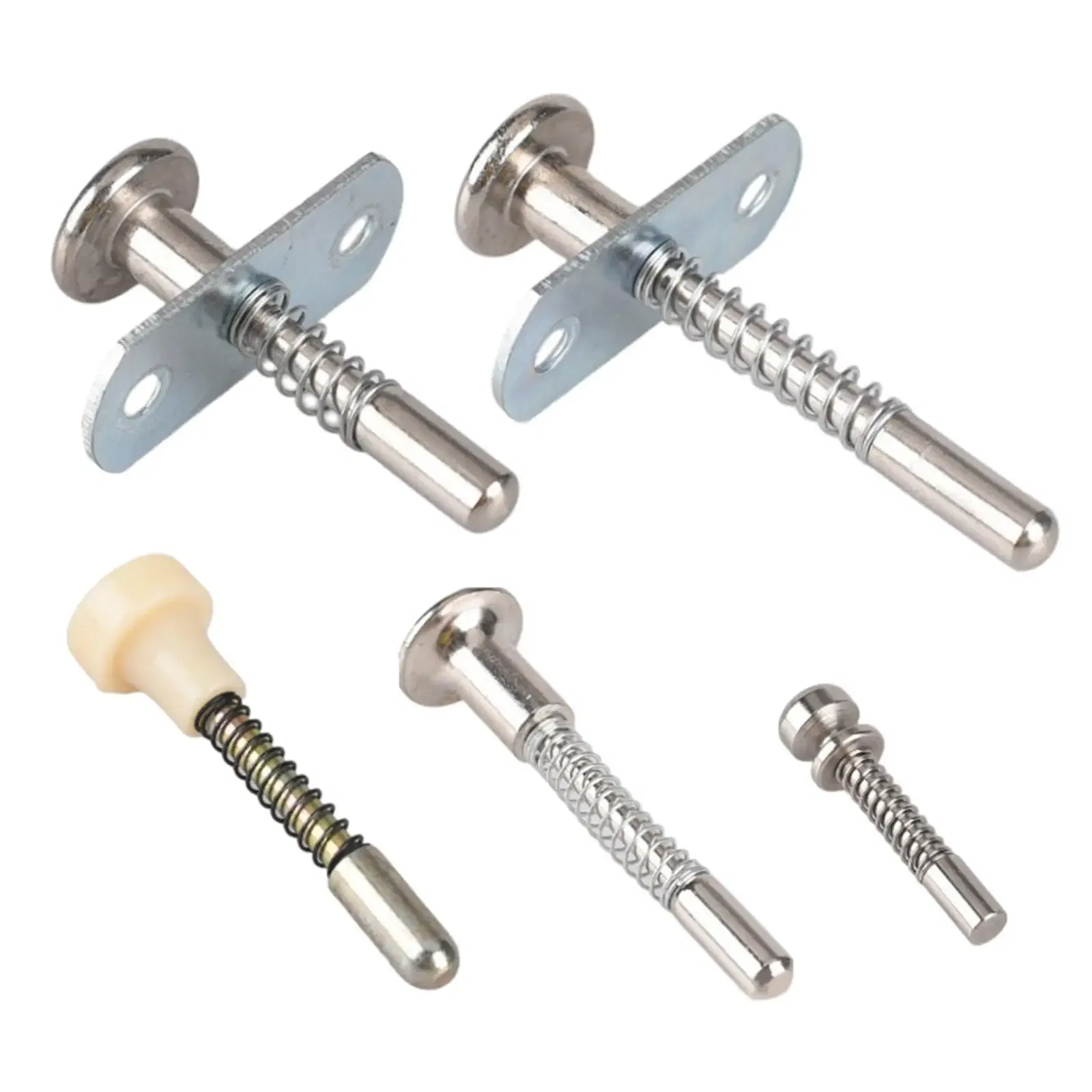 Color: Bronze - Spring Loaded Latch Pin Durable Multifunctional Replacement Hardware Steel Plunger for Small Bed Window Screen Cabinet Supplies