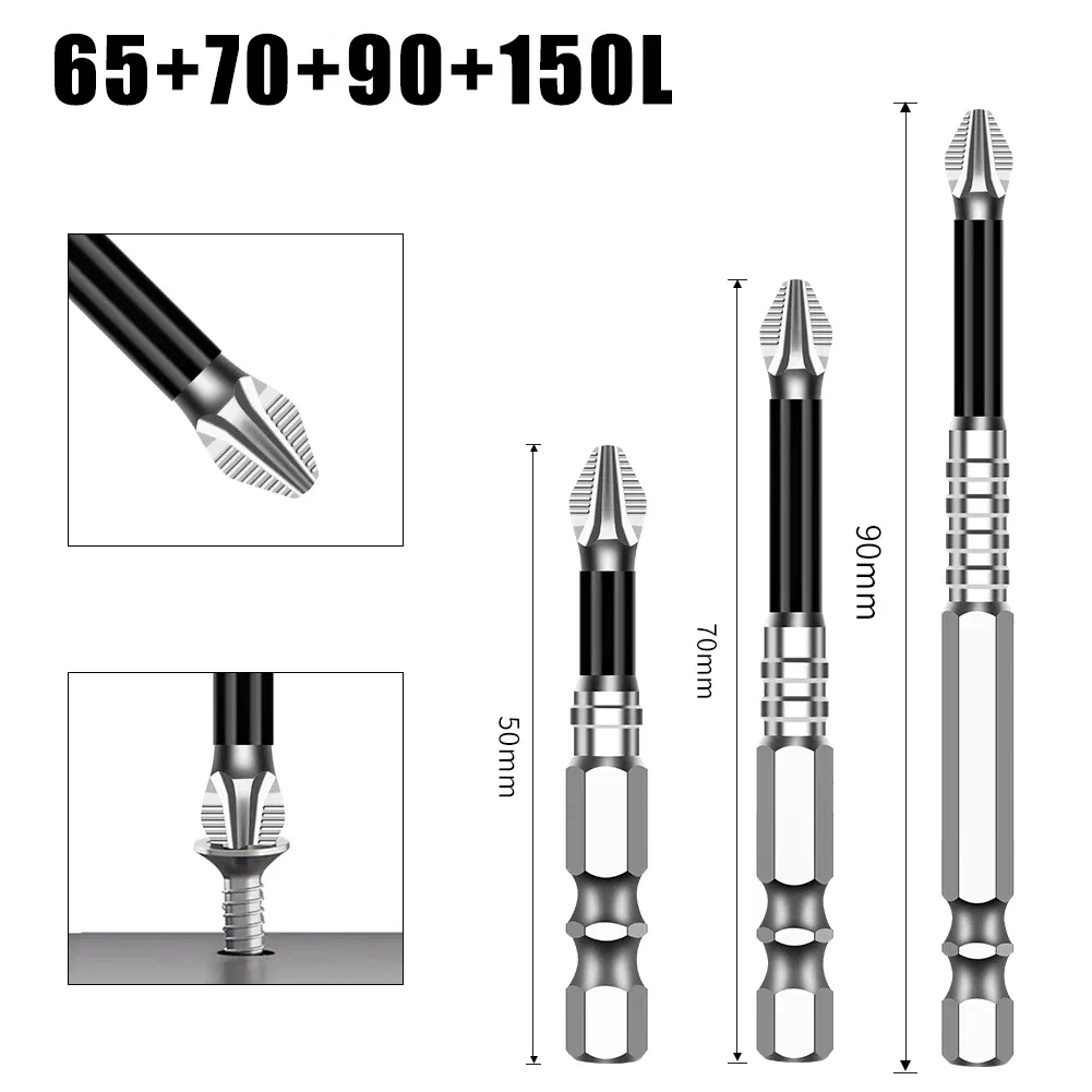 Color: army green - K5 Non-slip High Hardness Bit S2 Strong Magnetic 5A Black Non-slip Cross Head Electric Drill Electric Screwdriver Bit