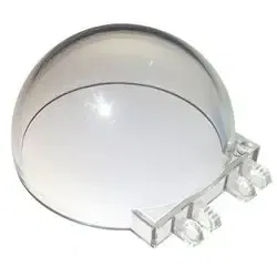 Color: Clear - 1pc MOC Brick Parts 50747 Windscreen 6 x 6 x 3 Canopy Half Sphere Creative Building Blocks Bricks Replaceable Accessories Toys