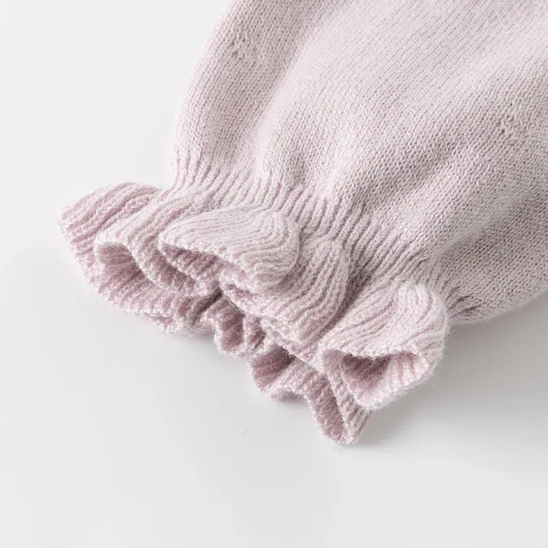 Color: Pink, Kid Size: 18M - Dave Bella 2025 Spring Girls Baby Princess Dress Children New Gentle Cute Embroidery Mesh Long Sleeved Party Outdoor DB1250340