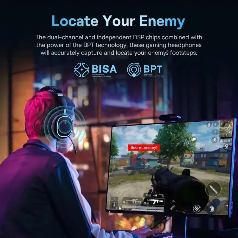 Color: WHITE, Ships From: CHINA - New! GH02 Gaming Wireless Headphone with Mic Over-Ear Headphones Bluetooth 5.3 40mm Driver 2.4G/Wireless/Cable RGB Headsets ..