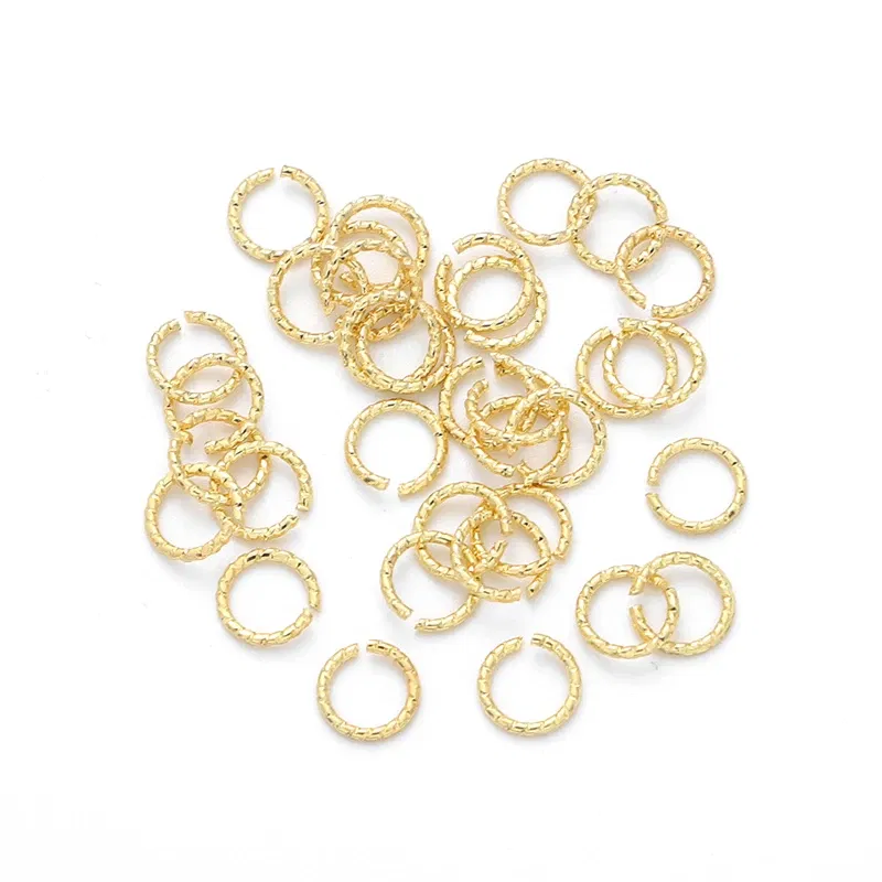 Color: green, Ships From: CHINA - 20pcs 4/6/8/10mm Silver/14K Gold Plated Brass Jump Rings Open Loops for Bracelet Necklace Earring DIY Jewelry Making Findings