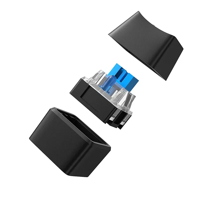 Color: Blue - TEUCER 1.65/5/10m LED Lights Computer Desktop Switch PC Motherboard External Start Power Button Extension Cable for Home Office