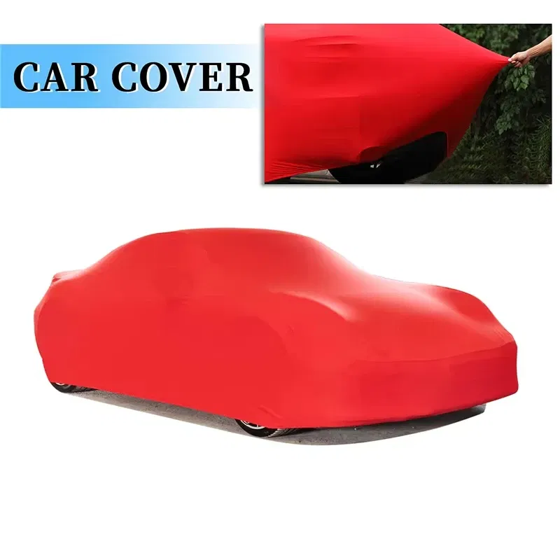 Universal Stretch Car Cover Sunproof Windproof Dustproof Scratch Resistant UV Protection for Sports Car Sedan SUV Beauty Styling
