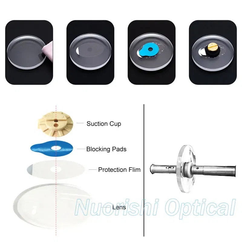 Frame Color: black - 1696M 18x29mm import Lens Lab Supplies Adhesive Tape Edging Polishing Sticker Finish Blocking Pads Accessories