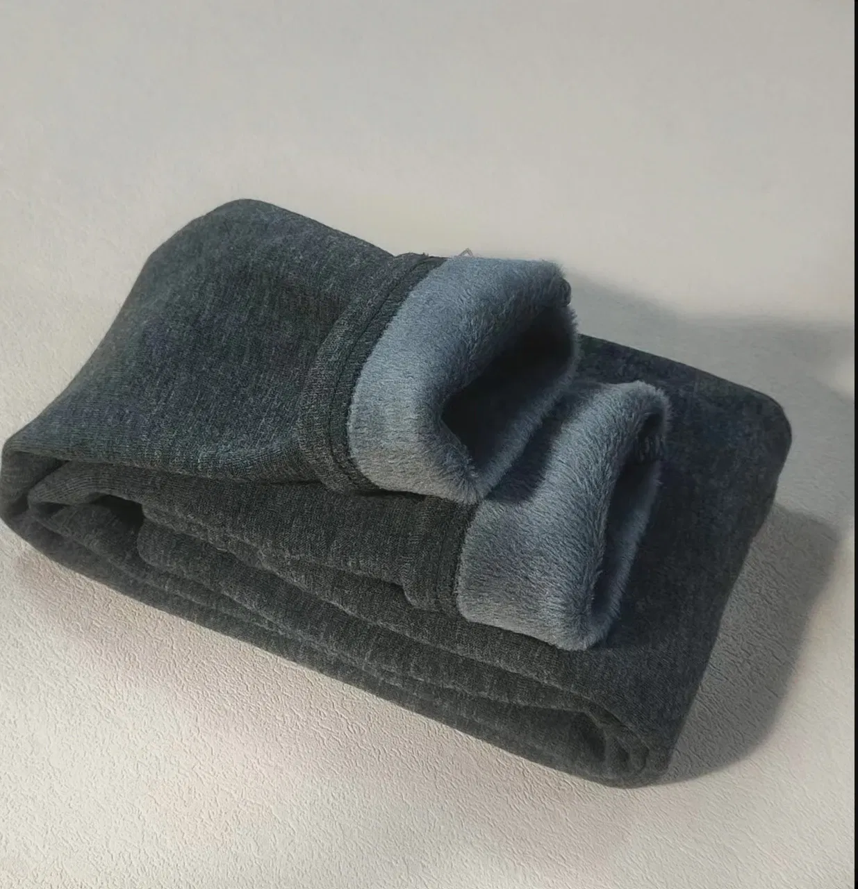 Color: Dark Grey, Kid Size: 7T - 2024 Girls' Pants Children's Winter Thickened Warm Pants Warm Elastic Pink Navy Blue Underpants Boys' Pants