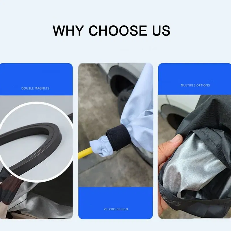 Color Name: WHITE - Electric Vehicle Charging Plug Covers Waterproof Cloth Rain Cover EV Charger Adapter Protector Car Charging Port Safe Protection
