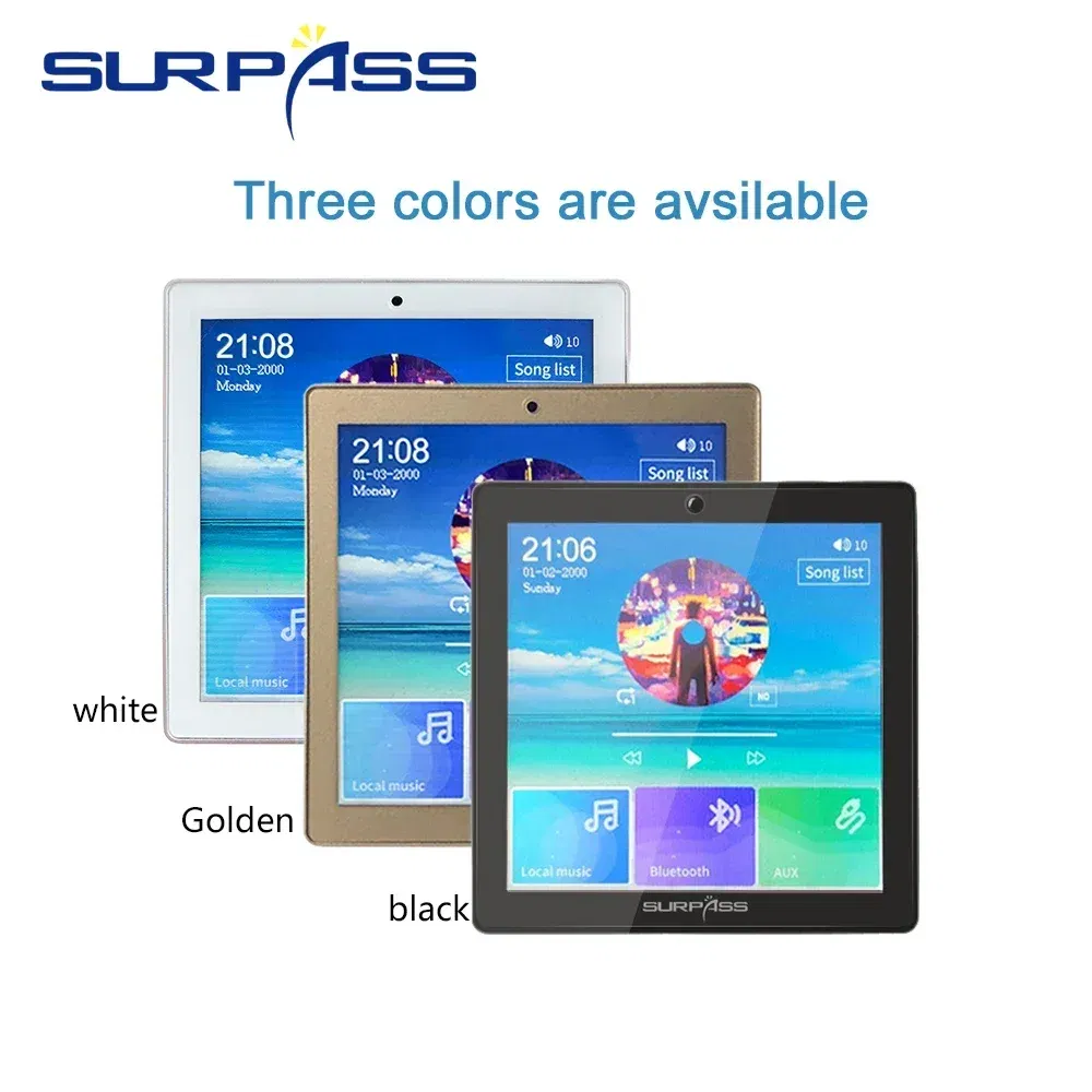 Ships From: CHINA, Color: Ivory - Smart Home Audio 4 Channel Wireless Bluetooth-compatible Wall Amplifier Mini Multifunction Stereo Board Hifi with Fm Radio