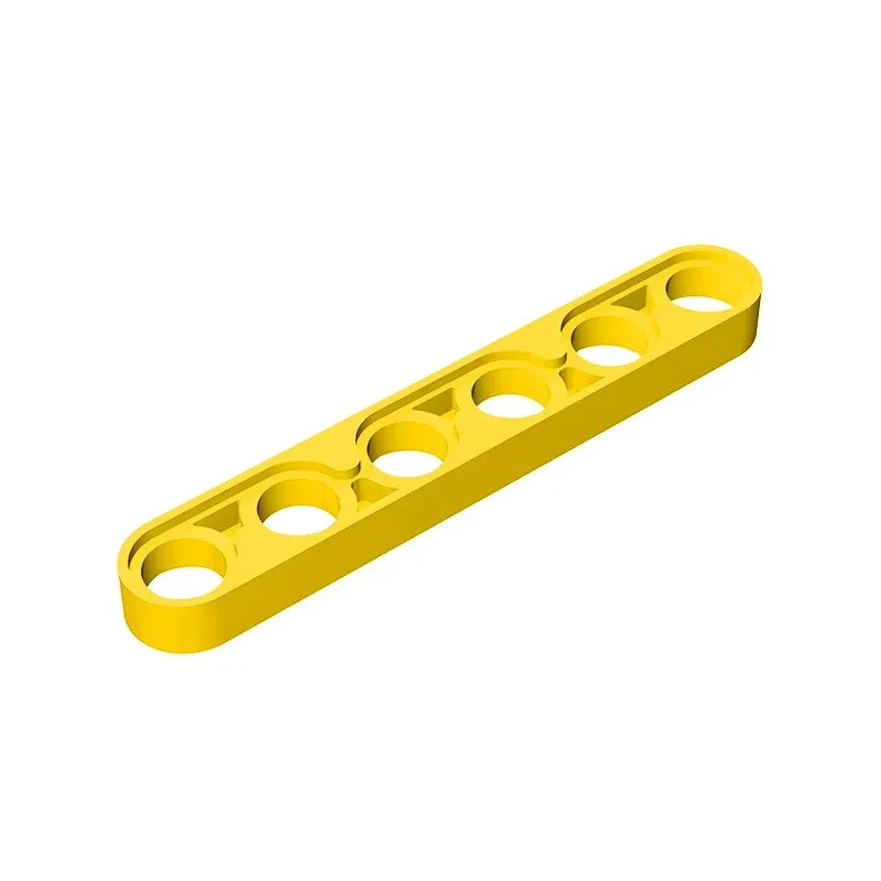 Color: Brown - Gobricks GDS-694 Technical, Liftarm Thin 1 x 6 compatible with lego 32063 pieces of children's DIY Building Blocks Technical