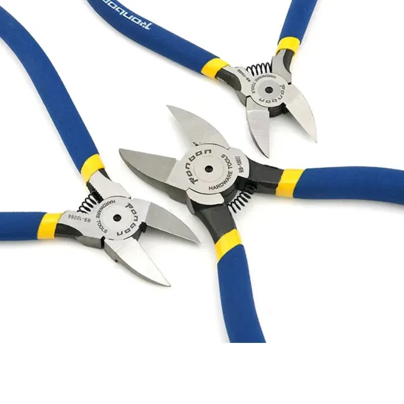Color: dark blue - 5/6/7 Inch Professional Cutting Pliers Wire Stripping Tool Side Cutter Cable Burrs Nipper Electricians DIY Repair Hand Tools