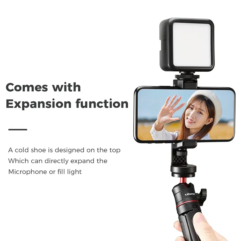 Color: WHITE, Ships From: CHINA - Ulanzi ST-17 360?° Horizontal and vertical Shooting Tripod Phone Mount Holder Clamp Clip With Cold Shoe 1/4'' Tripod Mount Base