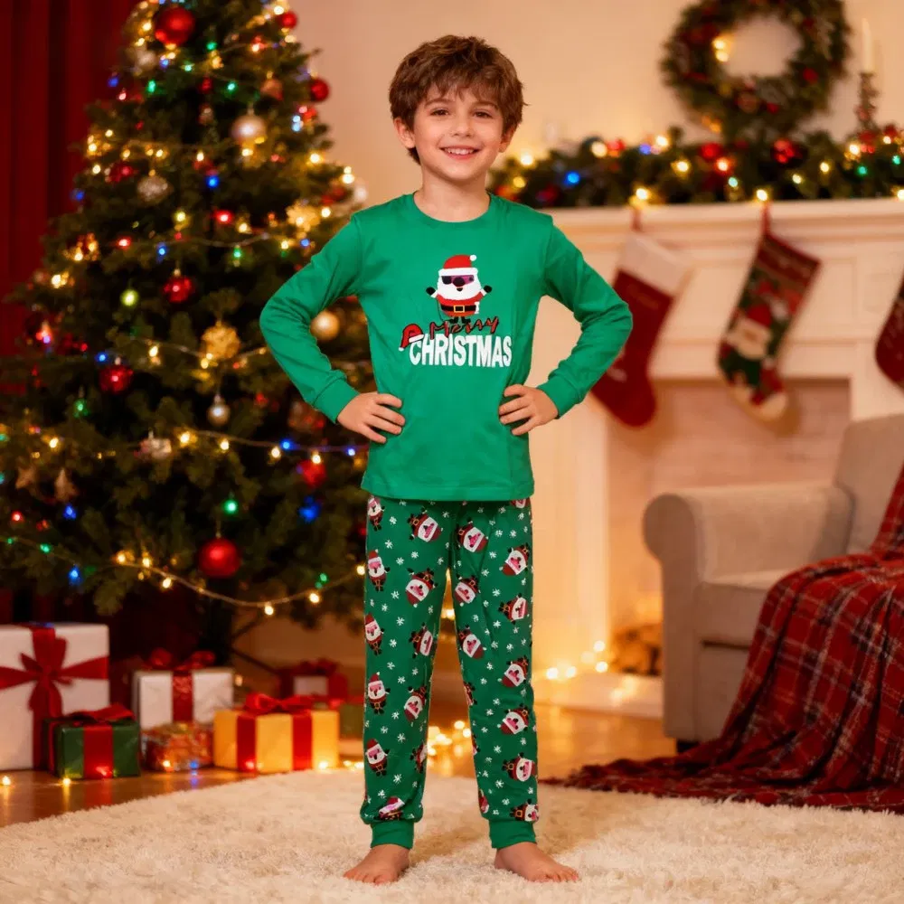 Color: black, Kid Size: 5t - Boys Pajamas Sets 3 to 4 5 6 7 10 12 Years Winter Cotton Long Sleeve Kids Pyjama Toddler Girl Christmas Pijama Children Clothing