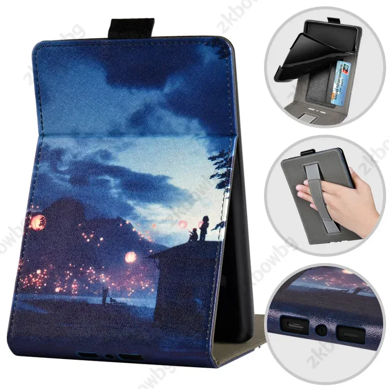 Color: Brown, Size: 12.4 - Cute Smart Case for 6.8' 6'' Kindle Paperwhite Signature 11th Generation Edition 12th 2024 7'' 7th 10th 6th M2L4EK RS23CV Cover