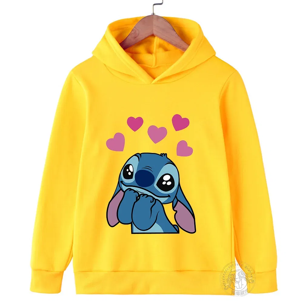 Color: green, Kid Size: 4T - Autumn and winter cute cartoon hoodie trend fashion children boys and girls eye-catching wear multi-size optional new products