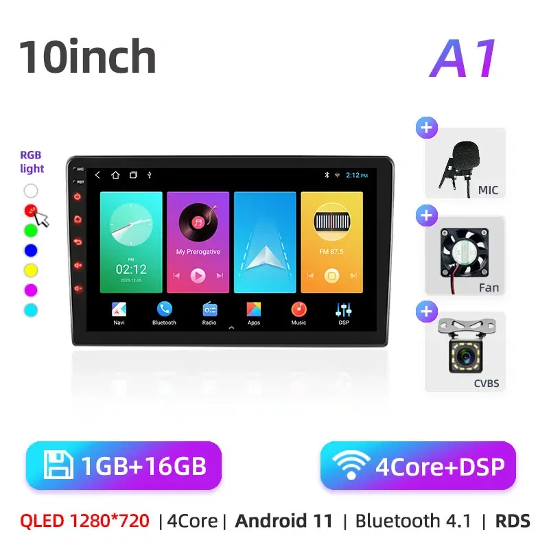 Color: Brown, Ships From: CHINA - Car radio with GPS Multimedia player with Android 12 7/9/10''2 Din Universal Stereo Carplay AUTO for Volkswagen, Nissan, Hyundai