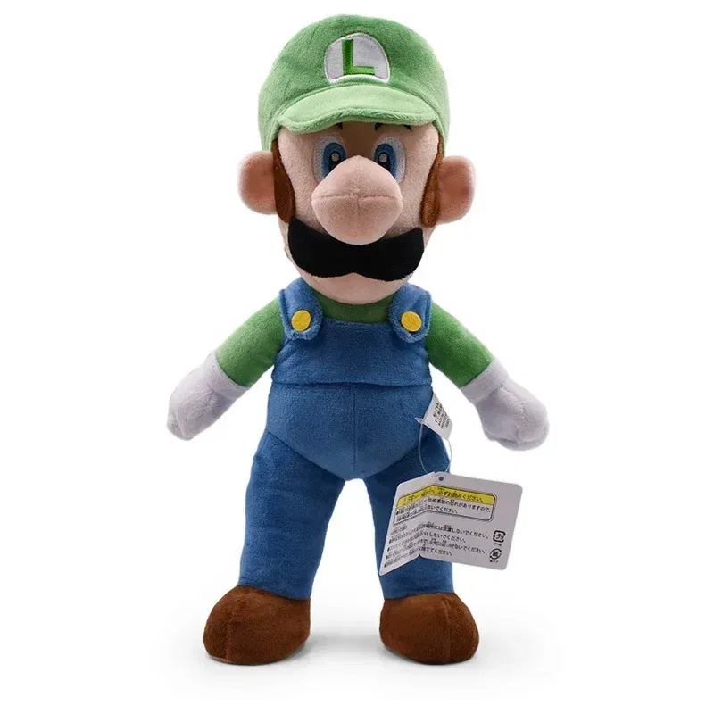 Color: MistyRose - 37-41cm Super Marios Bros Plush Toy Kawaii Luigi Marios Stuffed Doll Kawaii Cosplay Peluches Kids Great Christmas Birthday Gift