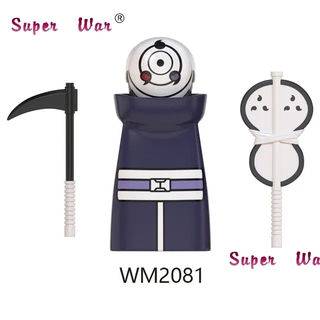 Color: Trans-dark Blue - Single New Cartoon Action Figures accessories Building Block children WM2081 WM6105 WM6106