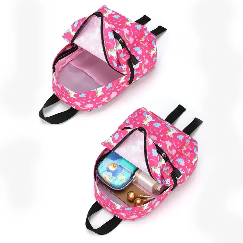 Color: black, Size: 13 inches - Casual Kids Backpack Dinosaur School Bag Travel Rucksack Cartoon Kids Boy Girls Schoolbag Student Bookbag Children Daypack Bag