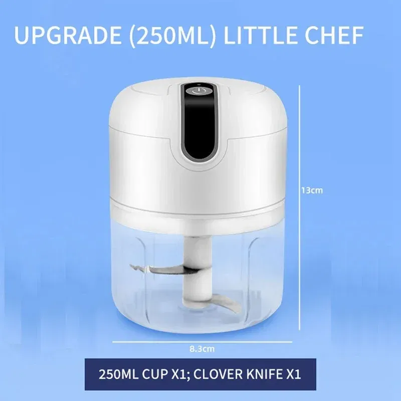 Color: Blue, Ships From: CHINA - Multifunctional Cooking Machine Automatic Meat Grinder Baby Supplementary Food Stirring Minced Garlic Minced Meat