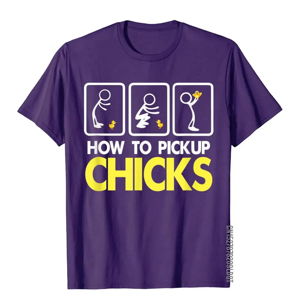 Color: ROYAL BLUE, Size: S - How To Pick Up Chicks Shirt Cute Pick Chicks 101 T-Shirt Cotton Tops & Tees For Men Printing Top T-Shirts Casual Hip Hop