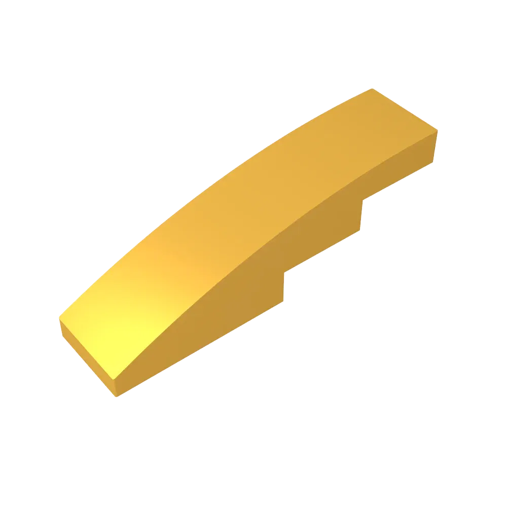 Color: Lavender - Gobricks GDS-658  Slope, Curved 4 x 1 compatible with lego 11153 61678 pieces of children's DIY Educational Building Blocks