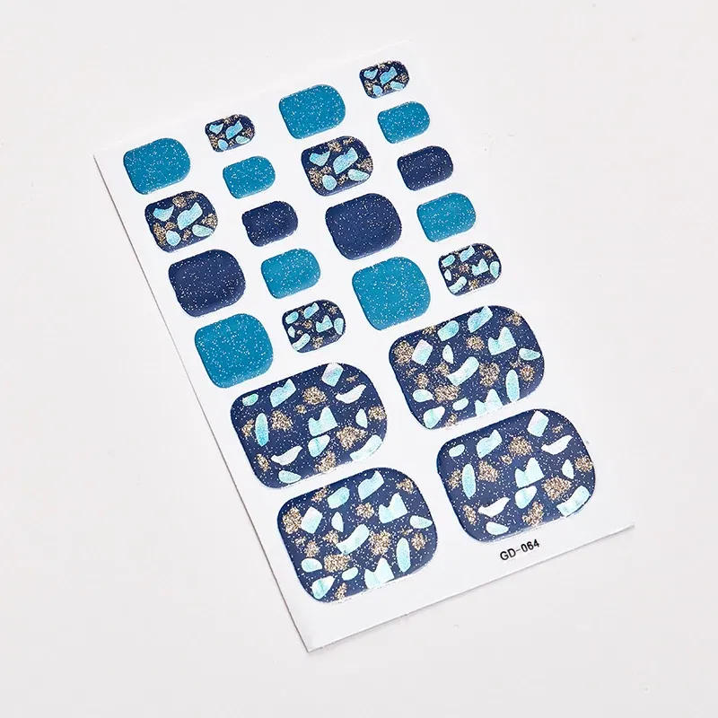 Color: BROWN - 22 Tips/Sheet Nail Sticker Album Nail Designs Manicure Nail Accesoires Nail Art Stickers Nail Wraps DIY Women Salon Loveliness