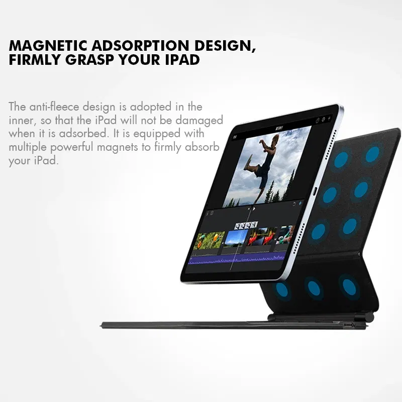 Color: Other - GOOJODOQ Backlight Magic Keyboard for iPad Air 6 2024 case for iPad Air 11 inch case iPad Air 5 Air 4 10.9 inch Cover  folio