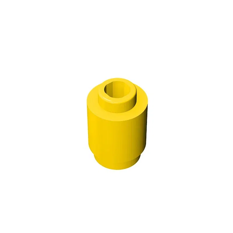 Color: Yellow - 50PCS 3062b 30068 35390 3062 Accessories 1x1 Cylindrical Brick DIY Buildings? Blocks Educational Toys City Toy
